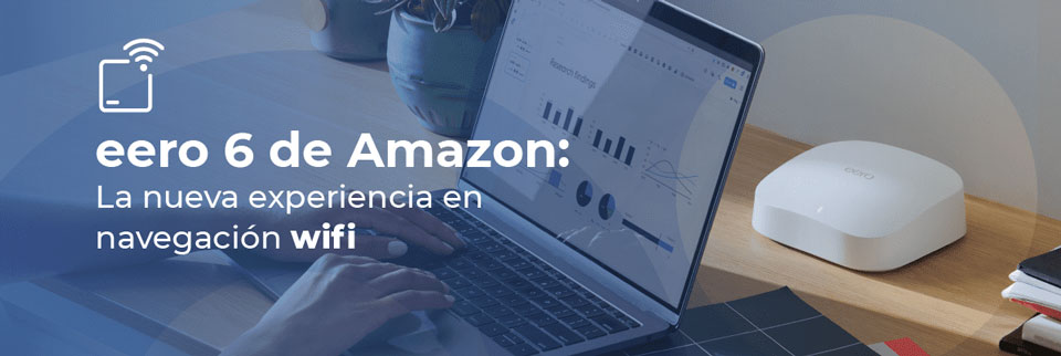 La tecnología WiFi 6 ya está en el país y gracias a nuestra alianza con Amazon, podemos ofrecértela. eero funciona con un sistema de malla que lleva wifi a todos los rincones de tu hogar, dado que sus dispositivos se entrelazan automáticamente para mantener todo tu espacio conectado.