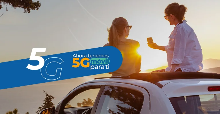 Hombre con tecnologia 5g