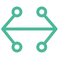 Icono de conectividad empresarial ISDN