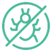 Icono de protección contra virus y malware