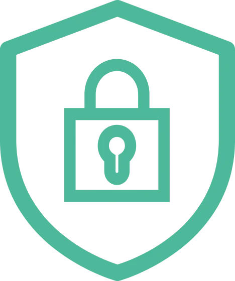 Icono verde de seguridad digital